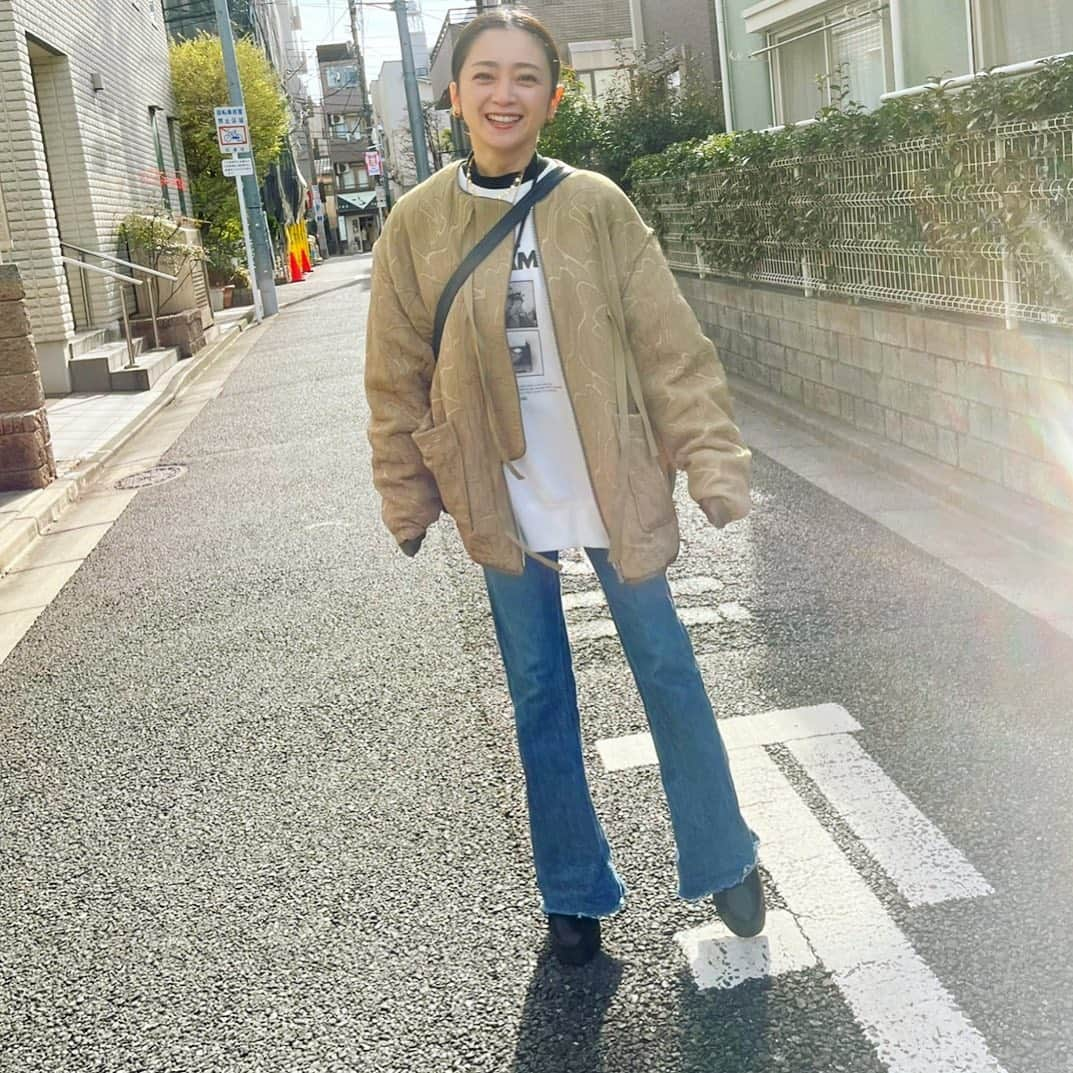 安達祐実のインスタグラム：「🧡🤍🧡 うららか。」