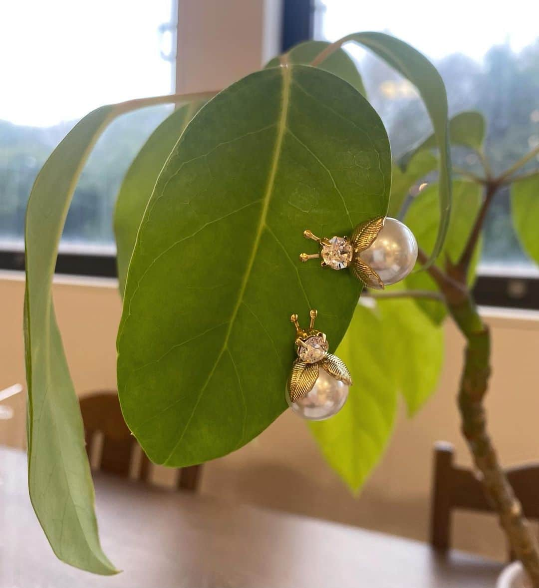 hannaさんのインスタグラム写真 - (hannaInstagram)「蜂蜜🍯🐝🍃 @grappino.zakka 納品しました  #Pierce#ピアス#イヤリング#ハンドメイドアクセサリー」2月13日 14時30分 - hannaa0306