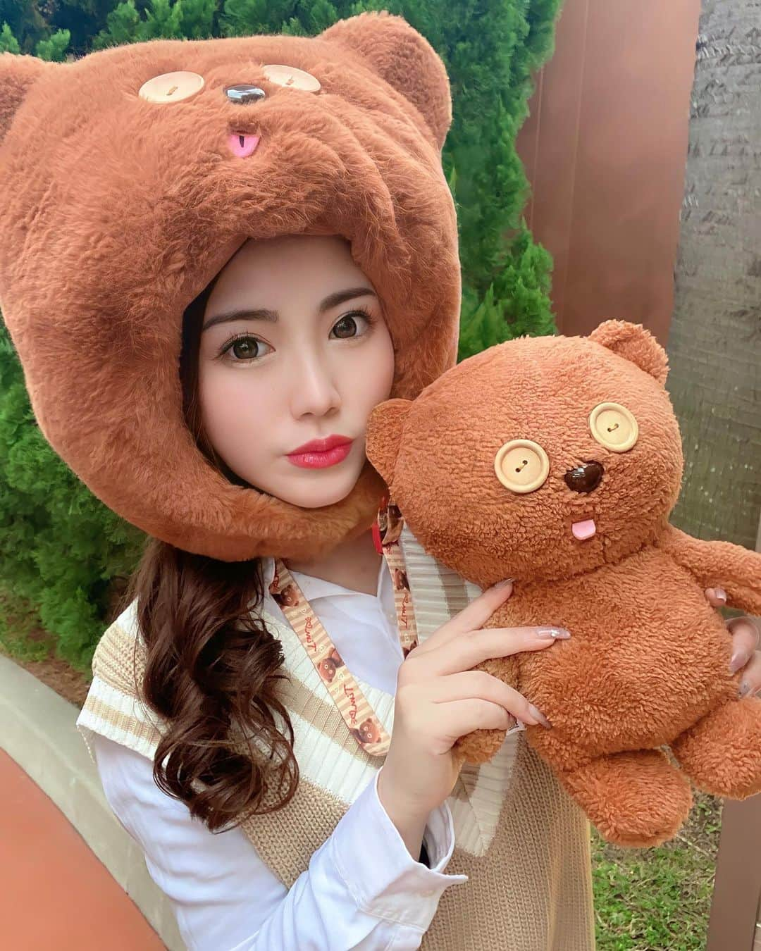 Hazukiさんのインスタグラム写真 - (HazukiInstagram)「❤︎ 溢れ出る森のクマさん感🧸♥️ . #ティムコーデ」2月13日 20時56分 - hazuki_.738