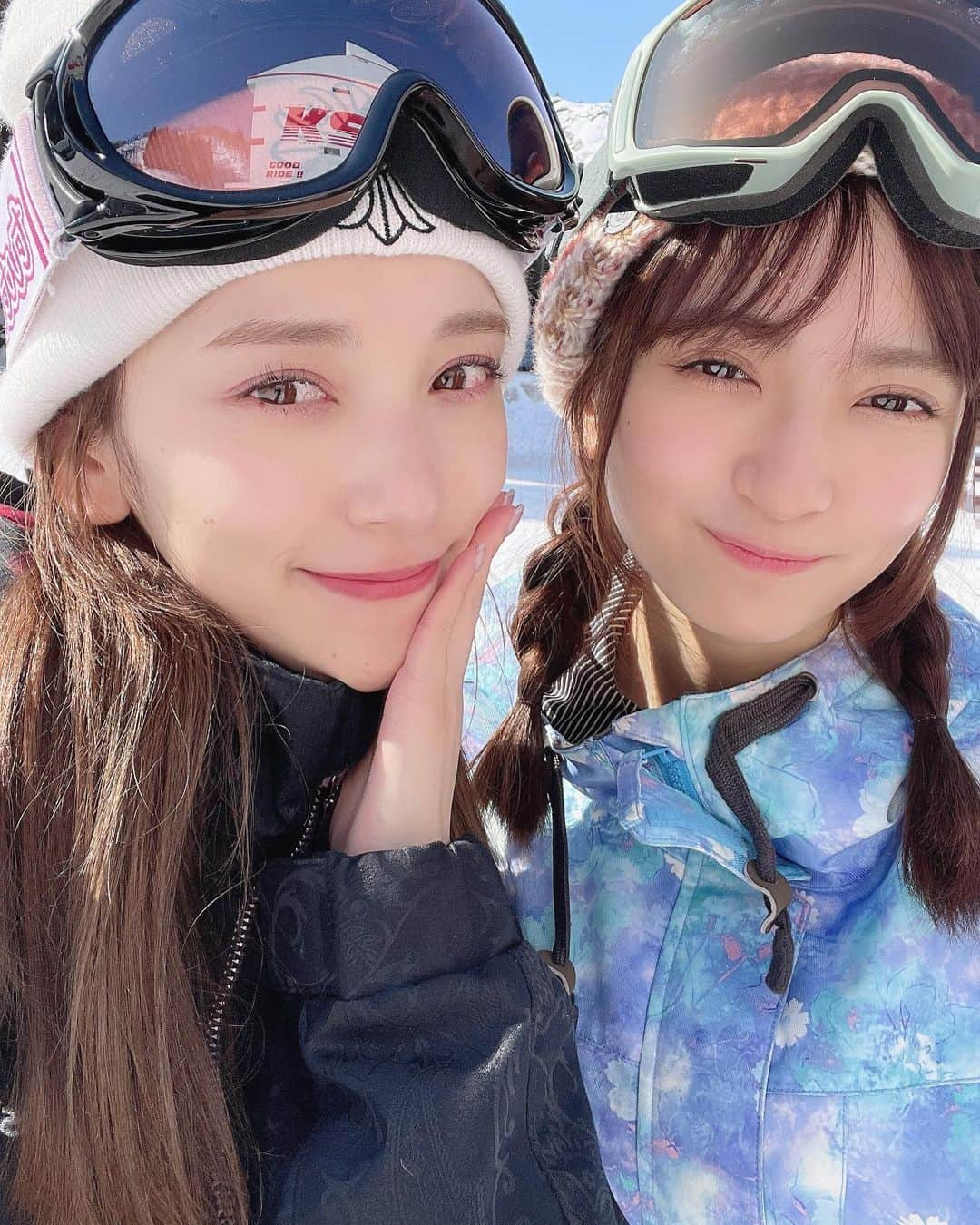 都丸紗也華のインスタグラム：「あかちゃんとスノボいった🏂💓」