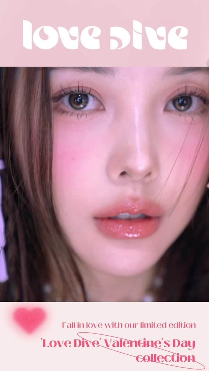 ポニーのインスタグラム：「#광고  You can check out the full tutorial on my YouTube. It has more detailed explanations on how to recreate this look for this Valentine’s Day!  Love you all💋  #valentinesday #koreanmakeup」