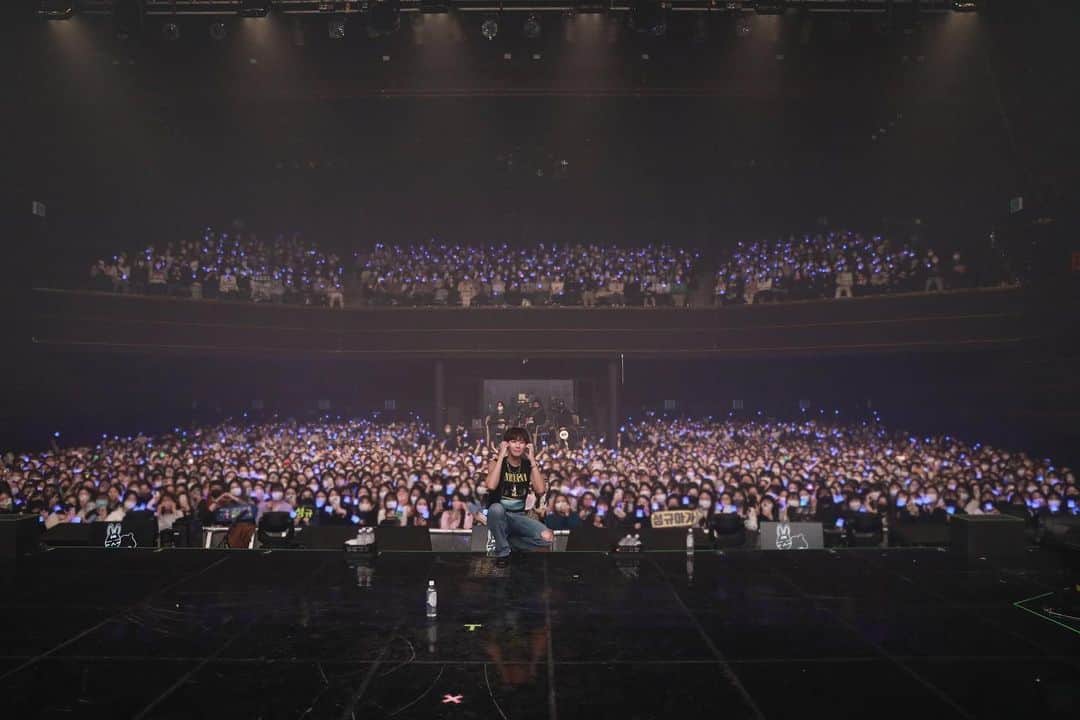 ソンギュのインスタグラム：「3일동안 너무 행복했습니다 모두 고맙습니다 감사합니다 😭😭」