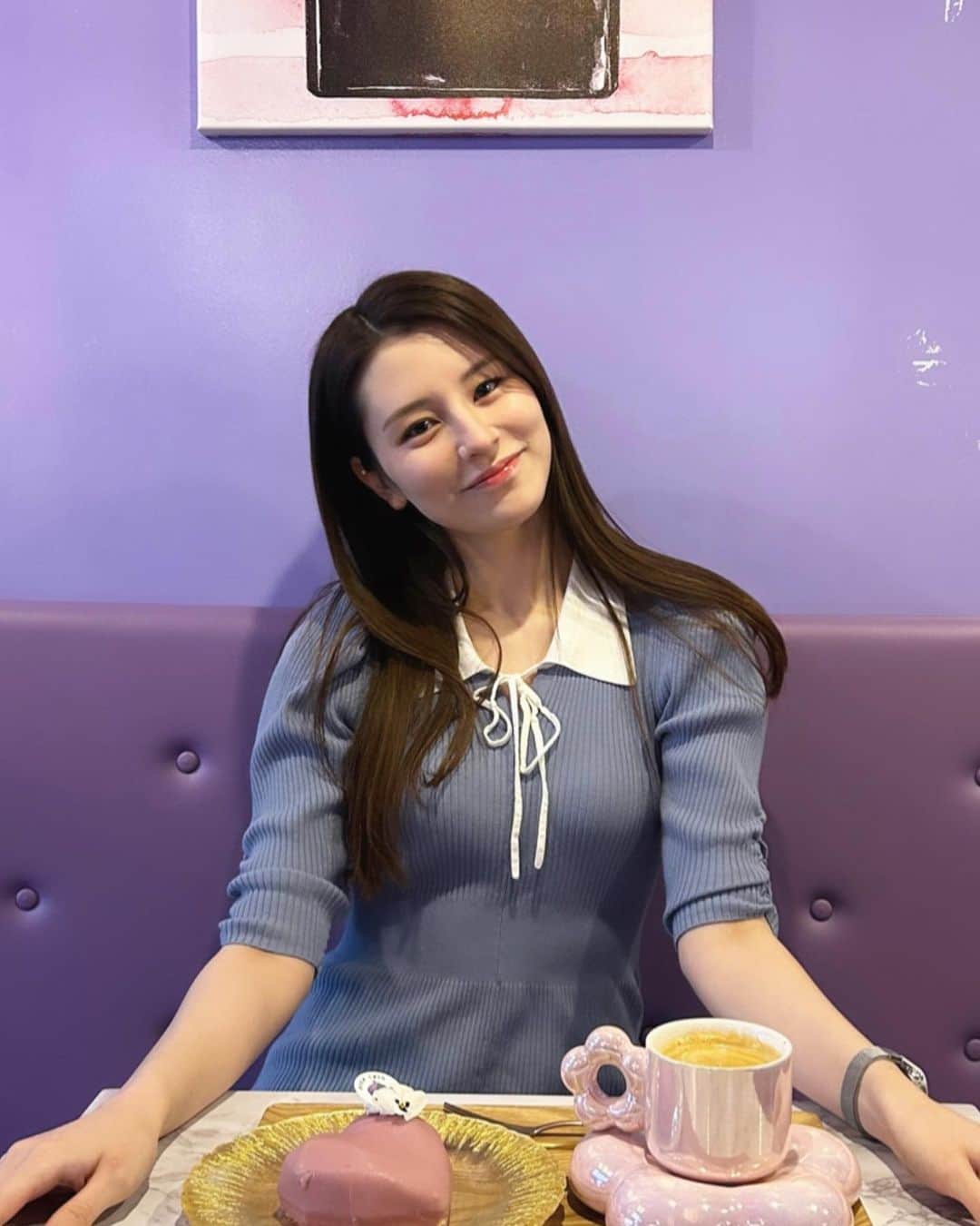 稲葉ヴィヴィアン雅のインスタグラム：「Be my valentine ~💜」