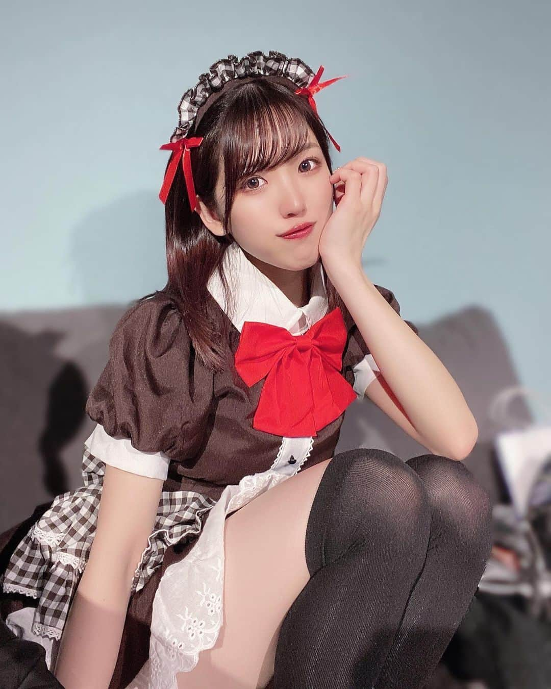 横山なつみさんのインスタグラム写真 - (横山なつみInstagram)「.  ValentineDay🍫❣️  メイドちゃんです  #メイド #メイド服 #コスプレ #バレンタイン #バレンタインデー #valentine #valentineday」2月14日 22時21分 - ___natsumi327