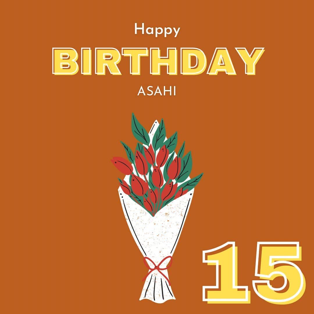 のインスタグラム：「・ Happybirthday ・ ASAHI」