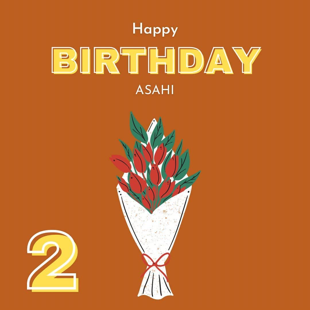 のインスタグラム：「・ Happybirthday ・ ASAHI」