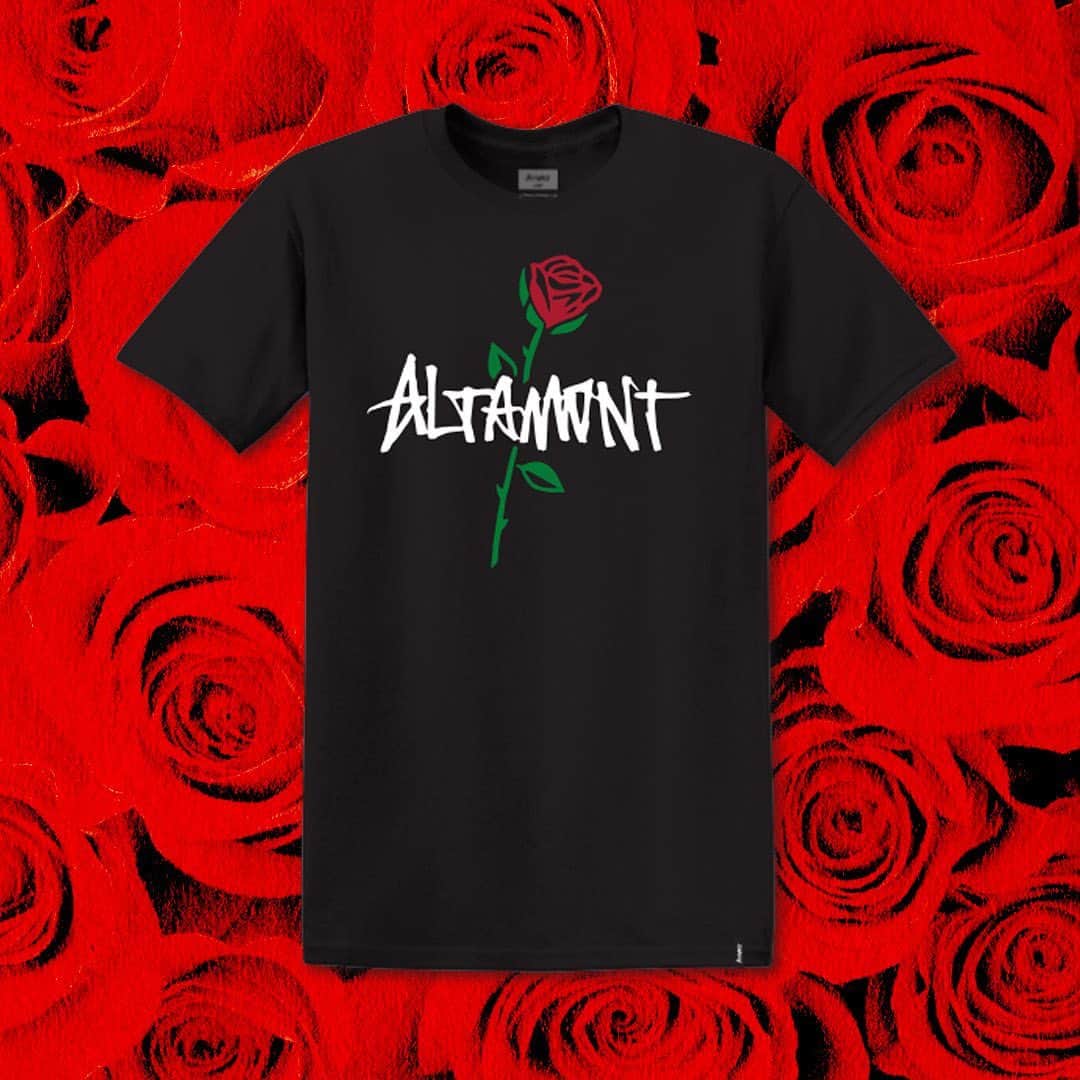 オルタモントのインスタグラム：「Real roses may die, but our Roses Tee lasts forever 🌹 Happy Valentine’s Day from #Altamont. #CFADC #DefineYourDecade」