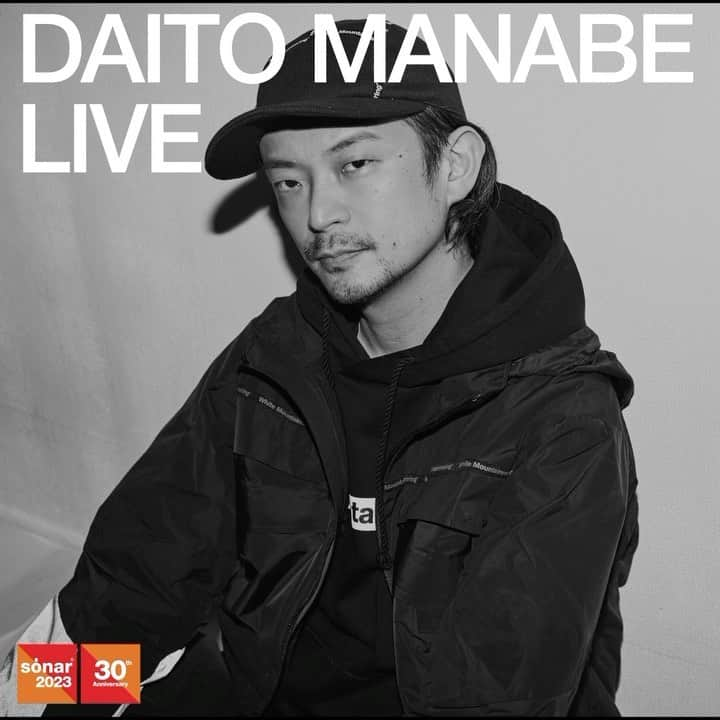 真鍋大度のインスタグラム：「Daito Manabe live - Sónar by Day | Friday 16th June  Sónar Barcelona | 15.16.17 June 2023  #sonar30 #sonar2023 #sonarfestival」