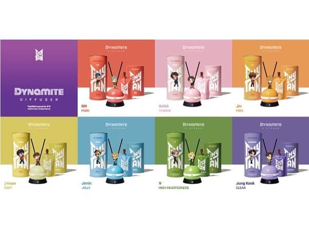 TONEAYUさんのインスタグラム写真 - (TONEAYUInstagram)「TinyTAN Dynamiteディフューザー🧨💜 ⁡ 調香師さんによりコンセプトに合わせて7つの香りで調香したディフューザー✨ ⁡ Yet To Come In Cinemaに合わせて、2/4より全国のイオンシネマ・ユナイテッド・シネマで発売しています❣️ ⁡ わたしは紫がよかったので、グクにしちゃいました🤣💜 ⁡ グクの香りは ~甘くもない、くどくもない、おしゃれな男の人の部屋にも合いそうな、大人めな香りでした🤫 ⁡ 7つどんな香りなのか気になる🤔 ⁡ デザインめちゃかわいいから7つ並べたくなるわ ~😂💜 ⁡ これからYet To Come In Cinema《アミボム歓声あり上映》も始まるので、イオンシネマ・ユナイテッド・シネマ行った時にはチェックしてみてください🤭 ⁡ #BTS #BANTAN #Dynamite #TinyTAN #TinyTANDynamiteディフューザー #ディフューザー #YetToComeInCinema #イオンシネマ #JUNGKOOK #ジョングク #タイニータン #映画館にて #PR」2月16日 12時20分 - toneayu