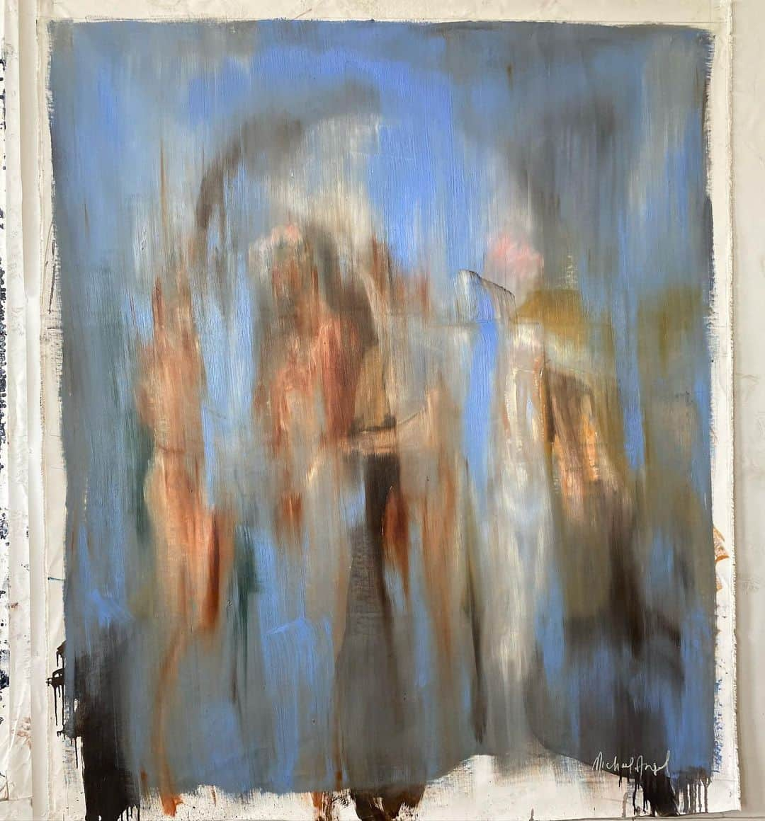 マイケルエンジェルのインスタグラム：「Untitled  2023  oil on canvas  60 x 72 inches」