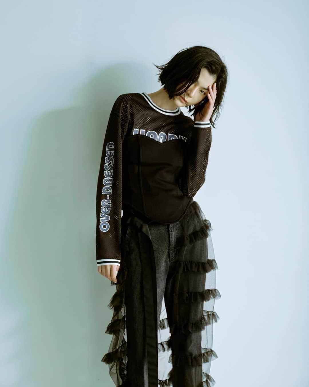 門田怜のインスタグラム：「HARDY NOIR 23SS @hardynoir.jp  Photo by Sio Yoshida @sioyoshida  Hair&Make up by Momiji Saito @momijisaito」