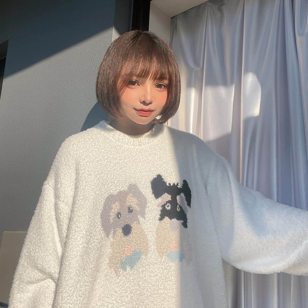 MOMOHAHAさんのインスタグラム写真 - (MOMOHAHAInstagram)「ルームウェア可愛いとテンション上がるよね🐶🤍  めっちゃ生地柔らかくて気持ちぃ🫠  ルームウェア▶︎ @ceci.u_official  #ルームウェア女子  #パジャマ女子」2月16日 16時48分 - momo8haha