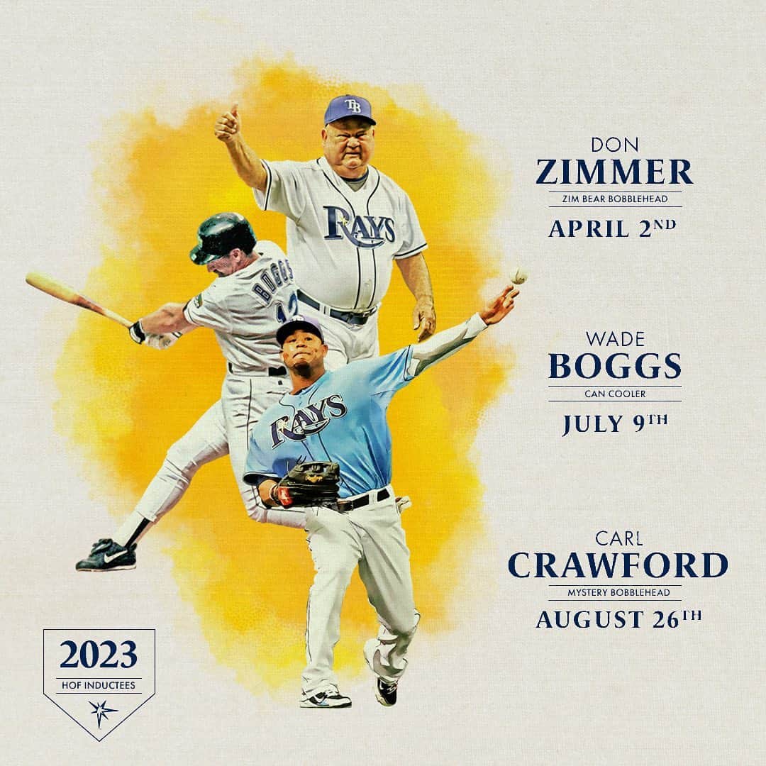 タンパベイ・レイズのインスタグラム：「Excited to honor these PTPers in our inaugural Rays Hall of Fame class!」