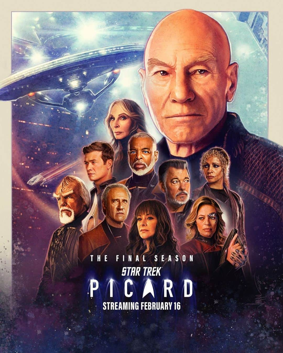 パトリック・スチュワートのインスタグラム：「There were never leading actors in this series, we were always an ensemble. Our final season of #StarTrekPicard is now streaming on @paramountplus.」