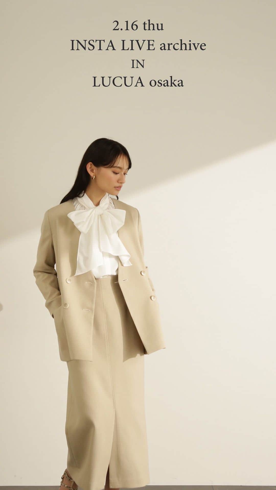 NATURAL BEAUTY BASICのインスタグラム：「【おすすめ着回しコーデinルクア大阪NBB】  〈スタッフ〉 せきや 164cm/しまだ 154cm いしだ 152cm  〈着用アイテム〉 ●ツイードボクシーノーカラージャケット 0173155280 ￥15,950 tax in  ●ツイードストレートスカート 0173120280 ￥10,450 tax in  ●ビッグリボン2WAYシャツ 0173110280 ￥8,910 tax in  ●キーネックベスト＆スカートセットアップ 0173140211 ￥14,960 tax in  ●ツイードベスト 0173155270 ￥9,460 tax in  ●リーフスカラップマキシスカート 0173120270 ￥10,890 tax in  ●ダブルクロスカーゴパンツ 0173130211 ￥10,450 tax in  ●デザインカラーフレアコート 0173152250 ￥20,900 tax in  ●ダブルブレストボクシージャケット 0173155213 ￥16,390 tax in  #インスタ LIVE#インスタライブ配信 #naturalbeautybasic#nbb#ナチュラルビューティーベーシック#nbbofficial#スタッフ着回しコーデ#トレンドコーデ#春コーデ#ワンピース#トレンチコート#スカート#セットアップ#ルクア大阪」
