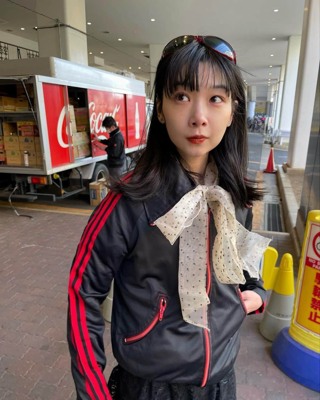 老月ミカのインスタグラム：「今日好評だった着こなし🥞🥞🥞」