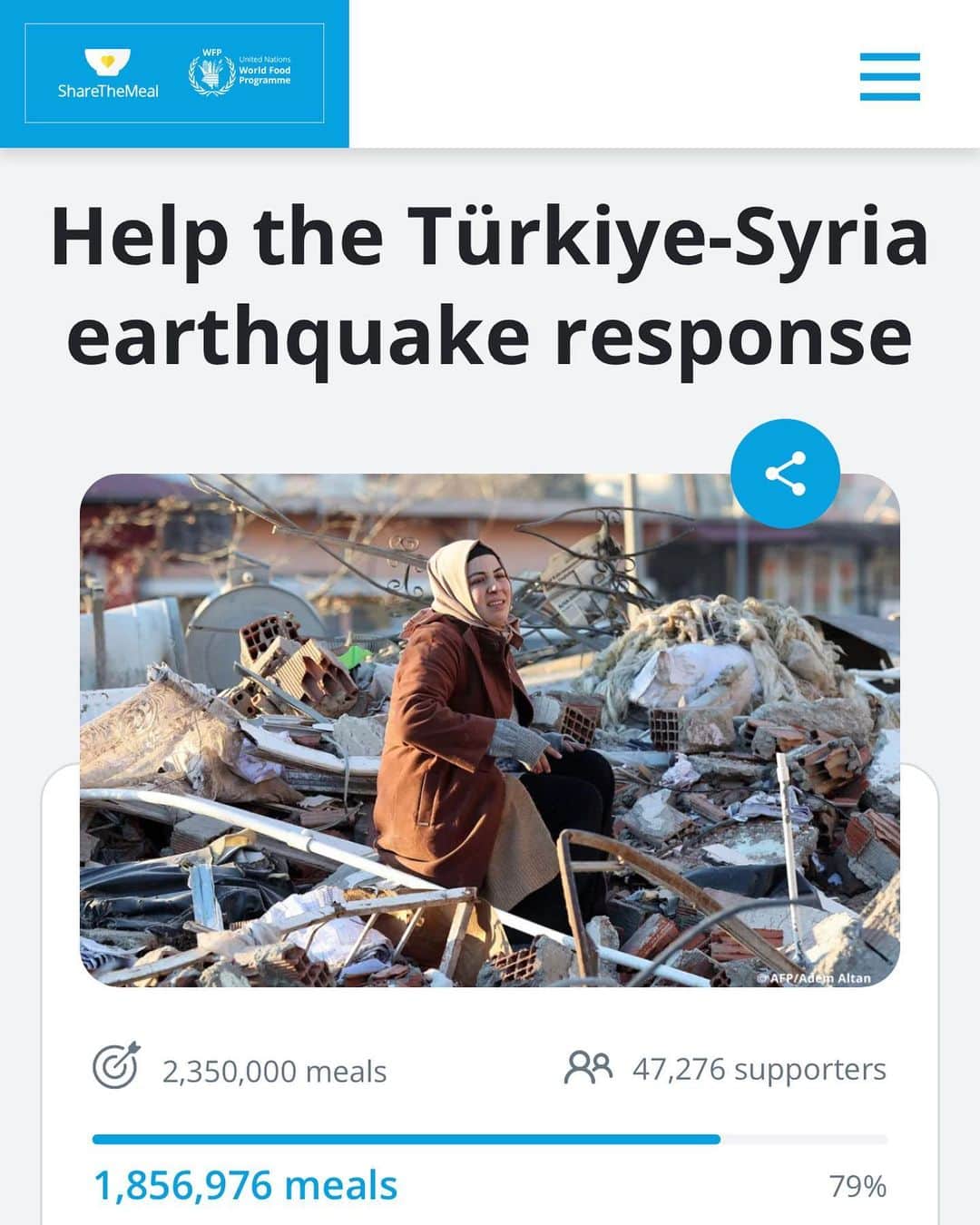 近藤しづかさんのインスタグラム写真 - (近藤しづかInstagram)「6日に発生したトルコ・シリア地震による死者は4万人を越しました。 私もイタリア時代のクラスメイト、トルコに住んでいる仲良しの友人と連絡がとれないので、とても心配です。 日本にいるとどこか遠い国の話のように思えたり、情報を耳にしても、どう行動するかわからなかったり  多くの募金活動がありますが、 私は「飢餓と貧困の撲滅」を使命に揚げる 国連WFPへ寄付先に選びました  国連WFPは現地の状況を注視し、 被災者へ緊急支援能力と専門性を活かして支援を行う用意ができている、国際連合の組織だからです  この凍える寒さの中、少しでも多くの方に あたたかいごはんが届きますように...!! ご支援ご協力のほど、よろしくお願い致します。  A 7.8 magnitude earthquake has rocked the region. Thousands of people are quickly running out of food. We urgently need your support to deliver meals to survivors.  Within 24 hours, WFP was supporting affected people in both countries with ready-to-eat food rations, family food packages, and hot meals. The food being distributed requires no cooking and provides immediate relief for families whose precarious position is made worse by freezing temperatures.  Find out more about WFP's work in Turkiye and Syria↓  English @worldfoodprogramme  @sharethemeal   日本語 @wfp_japanoffice  #earthquaketurkey  #earthquakeinturkeyandsyria #donatetoday  #トルコシリア地震緊急支援 #緊急支援 #トルコ地震 #地震大国」2月17日 9時48分 - shizuka_kondo