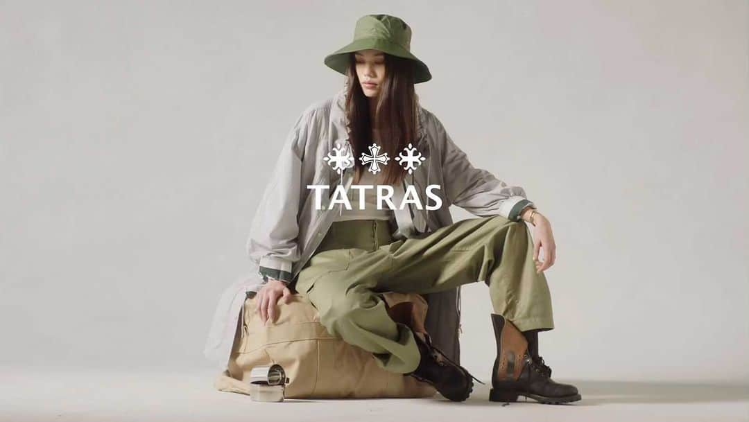 タトラスのインスタグラム：「#TATRAS announces the latest campaign visual featuring a Paris based creative agency, "MAS Studio”.   The Spring/Summer 2023 campaign further represents the functionality of TATRAS and the striking silhouettes, focusing on the inherent appeal of the brand's collection serves as a nod to its roots and heritage, showcasing the timeless quality of TATRAS.  #tatrasofficial #tatras23ss」