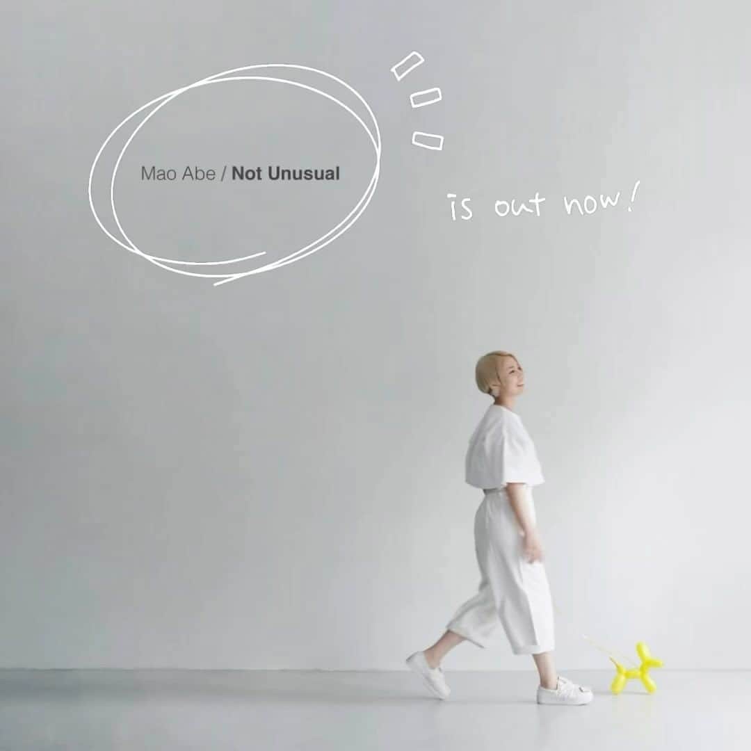 のインスタグラム：「改めまして、New Album『Not Unusual』リリースしました！🕊  既に聴いてくれた皆さんありがとうございます！  あなたの何気ない毎日がキラキラで溢れていますように。 皆が本当に生きたい場所に行けますように。 そんな願いを込めて作りました。 是非聴いて下さい！  阿部真央」
