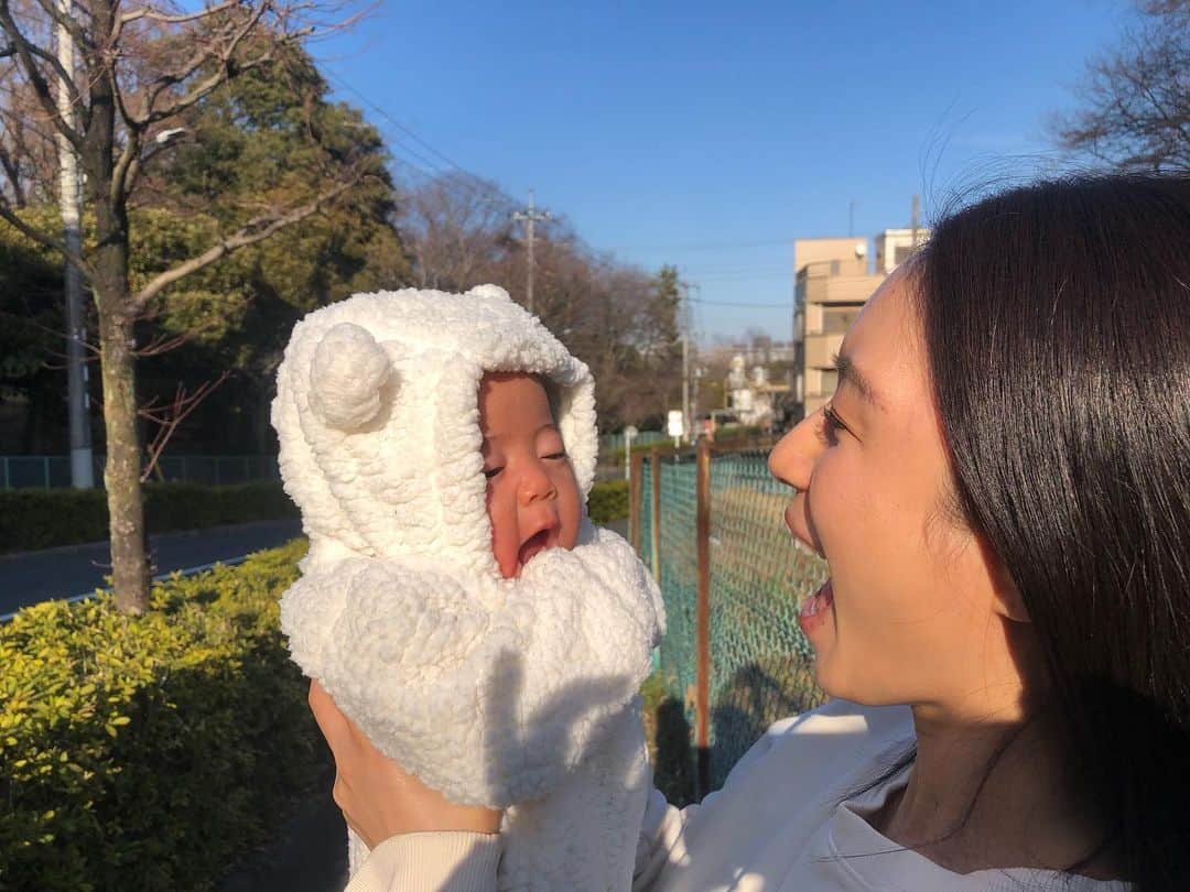 森川真帆のインスタグラム：「100days👶🏻🤍 #生後3ヶ月」