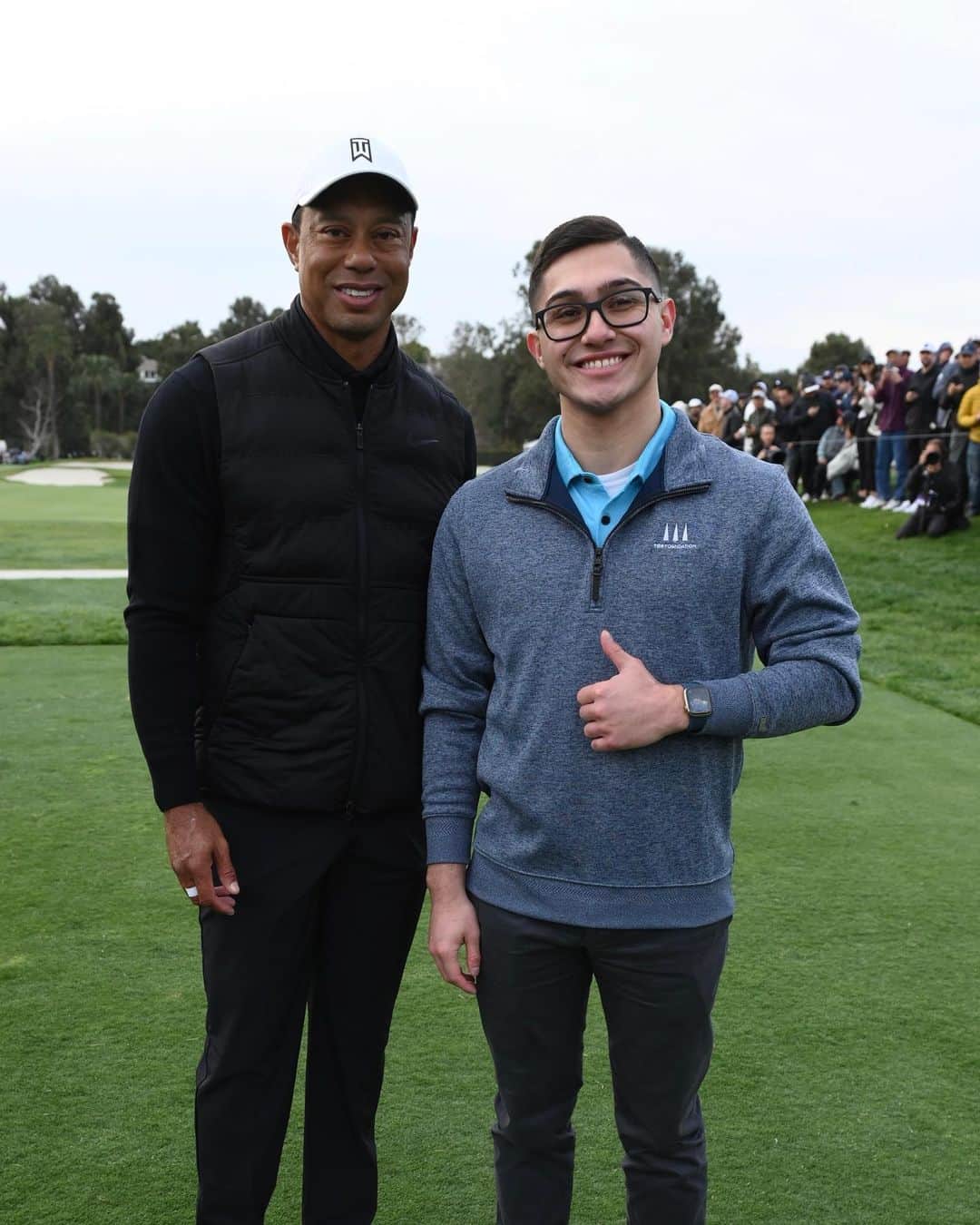 タイガー・ウッズのインスタグラム：「Great to have our @tgrfound students like Bryan on the tee at @thegenesisinv」
