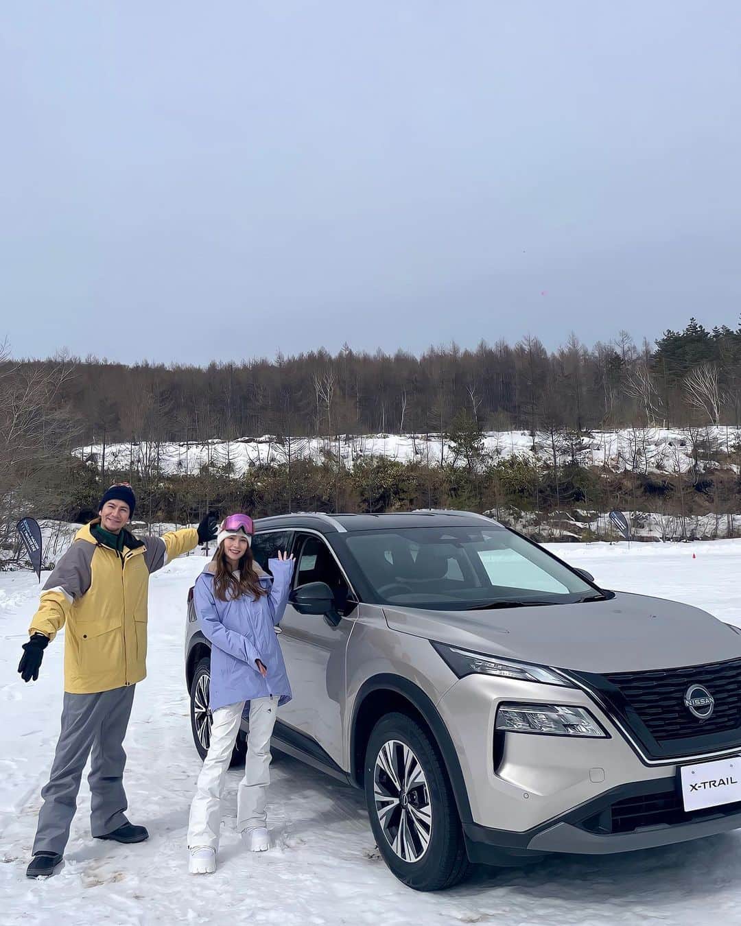 丹羽仁希さんのインスタグラム写真 - (丹羽仁希Instagram)「今日は大好きな雪山×車のお仕事⛄️❄️  「NISSAN e-4ORCE SKI RESORT」の オープニングセレモニーに出席しました！  X-TRAIL を雪上特設コースで試乗したんだけど、 もう走りが凄すぎて感動🥹 カーブでも全然スリップもしなかった✨　 これなら雪道も怖くない。  今シーズン中はずっと X-TRAIL の巨大ポスターが パルコール嬬恋スキー場に沢山あるので、ぜひシーズン中に遊びにきてみてね！🤍  #日産 #NISSAN #日産エクストレイル #pr」2月18日 19時59分 - __niki22