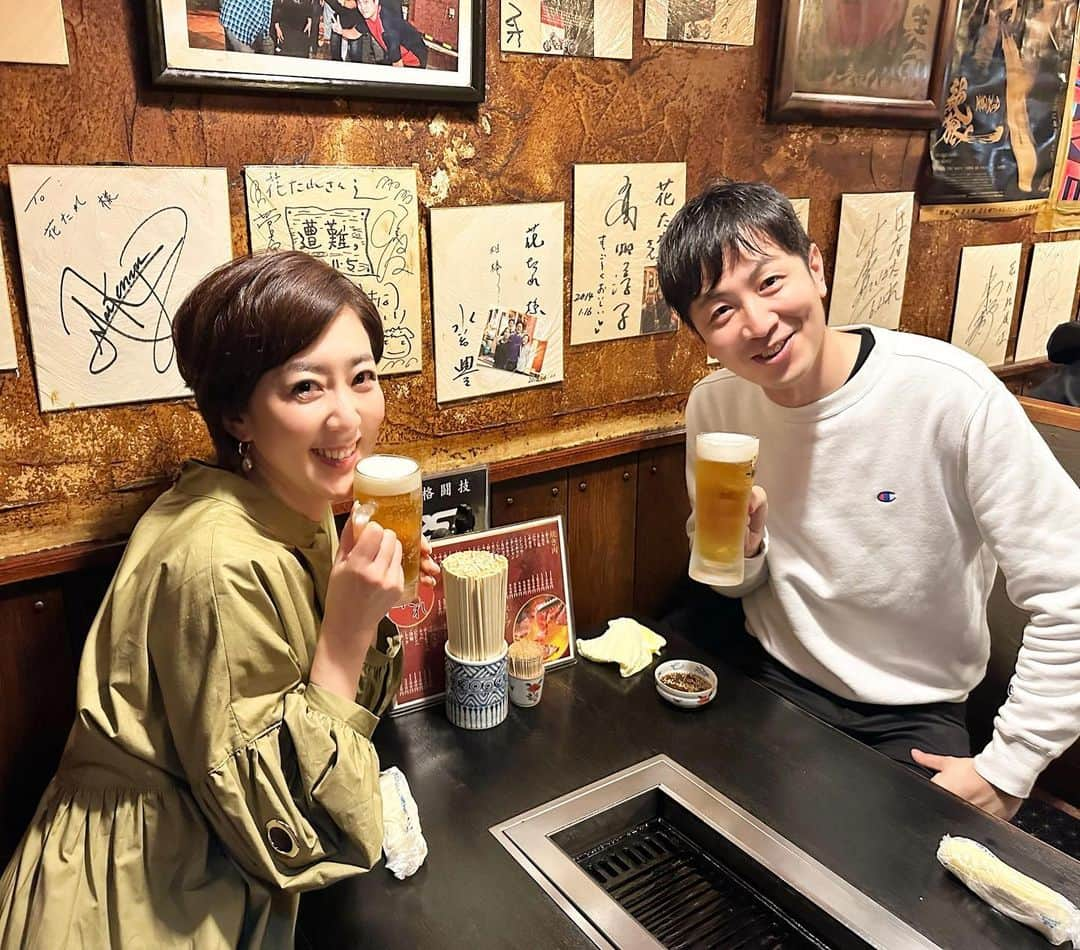 池尻和佳子さんのインスタグラム写真 - (池尻和佳子Instagram)「久しぶりに来たー😊小倉の焼肉と言えば、花たれ‼︎エネルギー満タンで明日の放送に臨みます。朝10時30分から、午後は12時54分から放送です。」2月18日 21時48分 - wakako_ikejiri_rkb