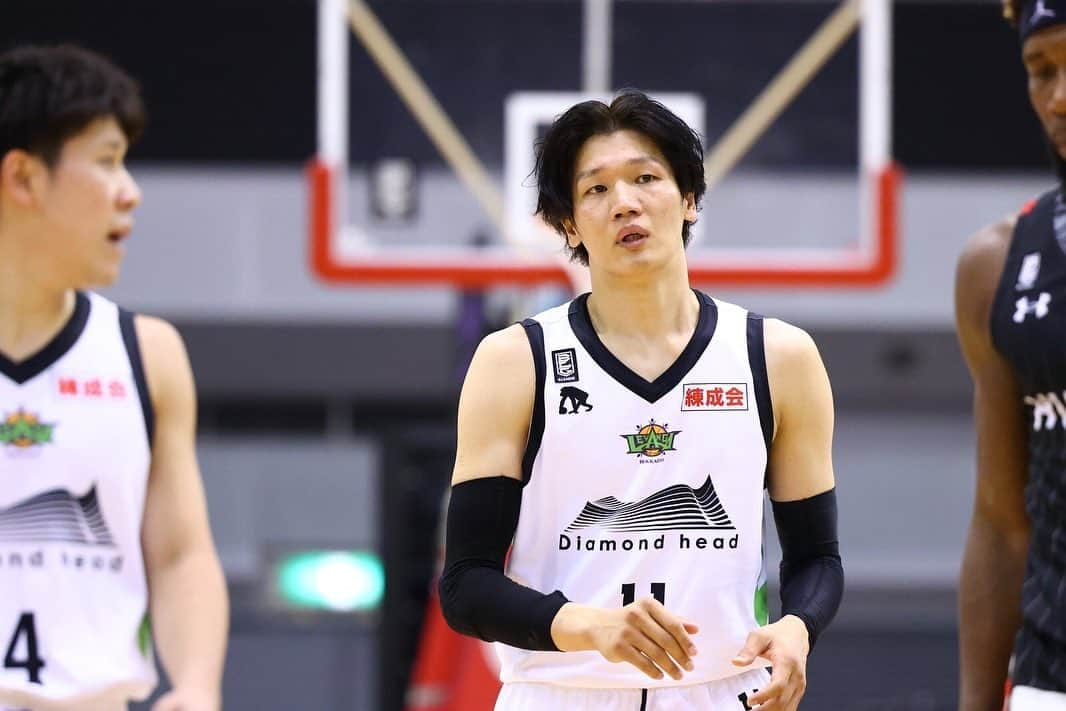 桜井良太のインスタグラム：「. 3月の試合再開までしっかり練習します⛹️‍♂️ 残り22試合応援よろしくお願いします！ #レバンガ北海道  #レバンガ  #levanga」