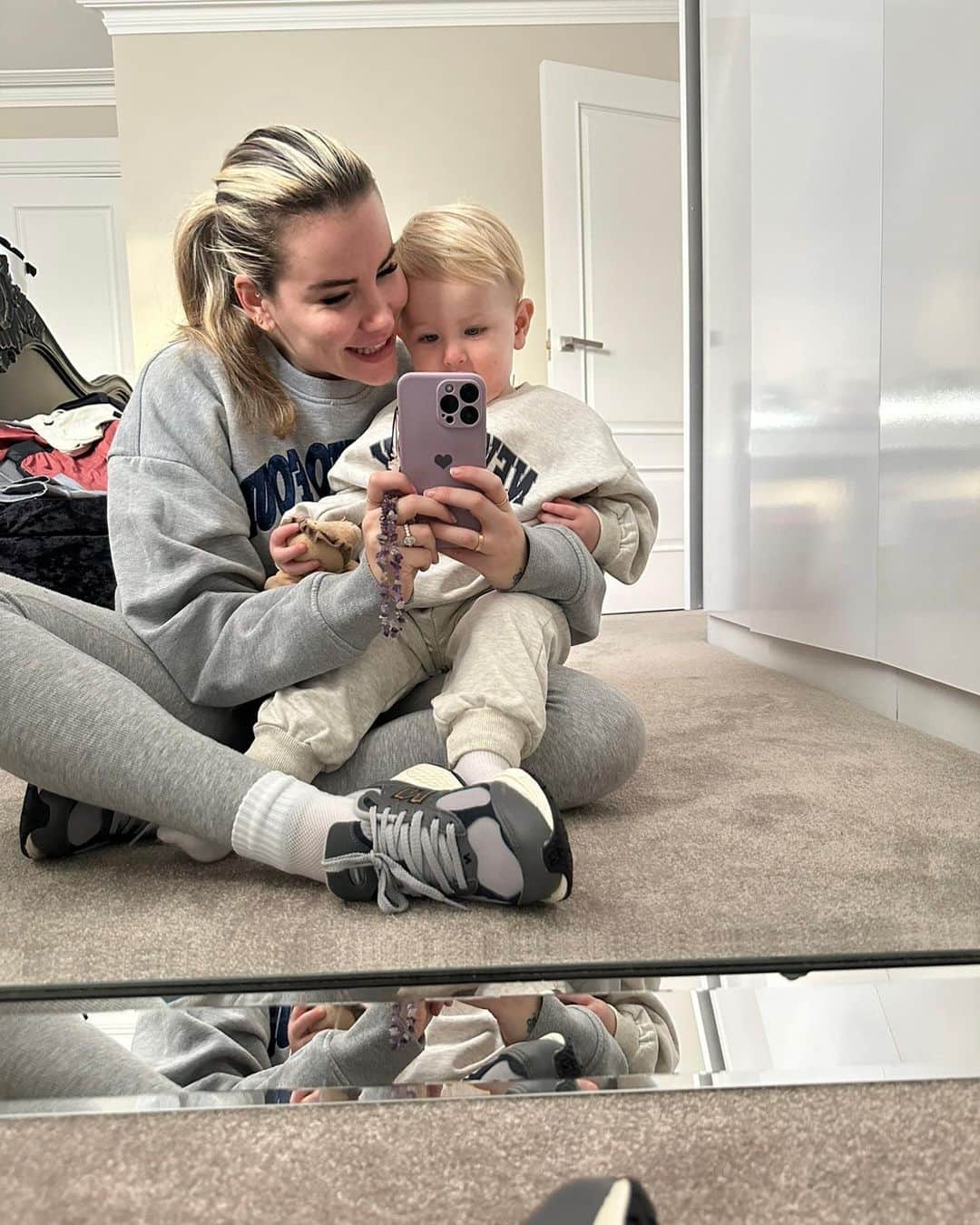 ジョージア・コウソウロウのインスタグラム：「My darling boy 🫶 thank you for making me your mummy, my little shadow always 💖  I’m so lucky I get to call you mine.. blessed always 🫶」