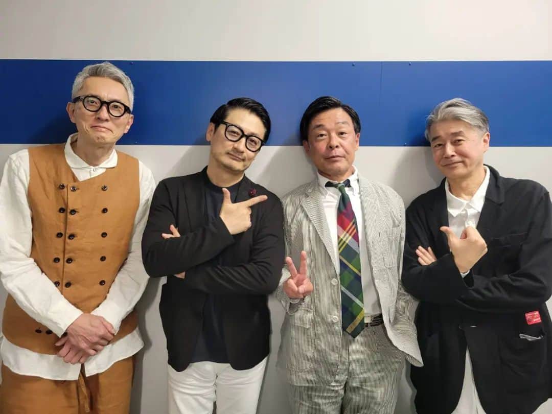 光石研のインスタグラム：「おじさん達の悪巧み✌️  @ FUKUOKA MUSIC SUMMIT #松尾潔 さん #松重豊 さん #深町健二郎 さん #光石研   【by 光石】」