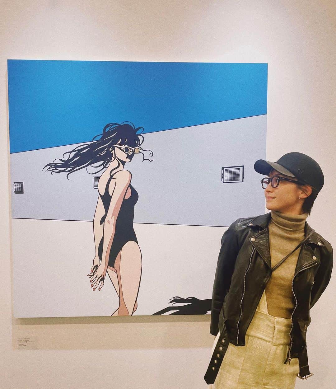 宮司愛海のインスタグラム：「🌤🏝👙 #江口寿史 #eguchihisashi  #東京彼女」