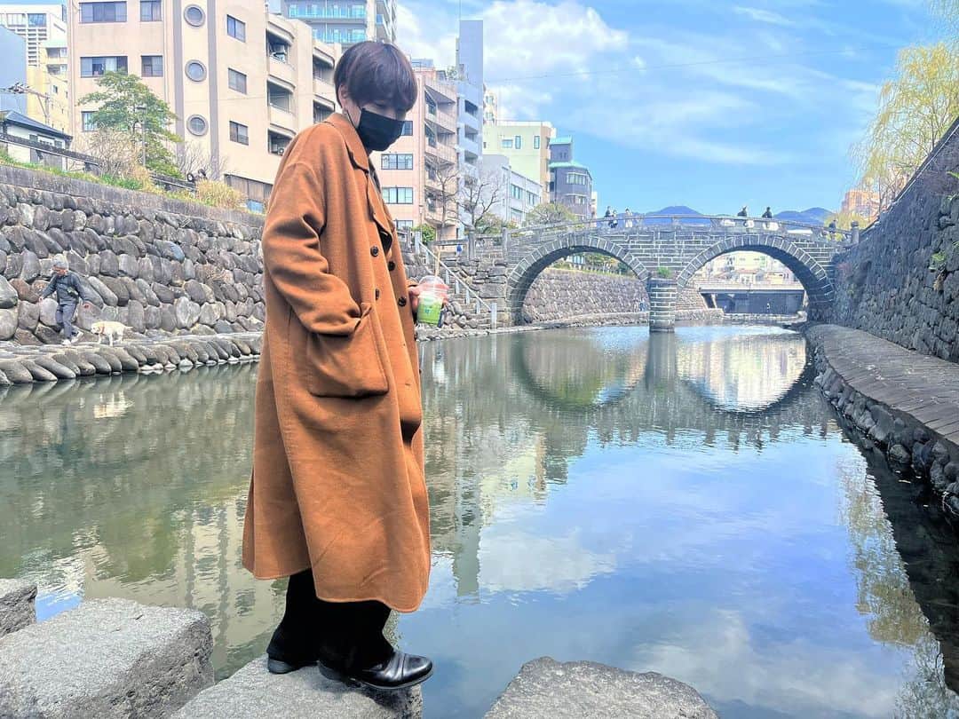 TAIYUのインスタグラム：「長崎楽しかったぁ😌✨  皿うどん美味しかったでっす  #眼鏡橋 #長崎観光」