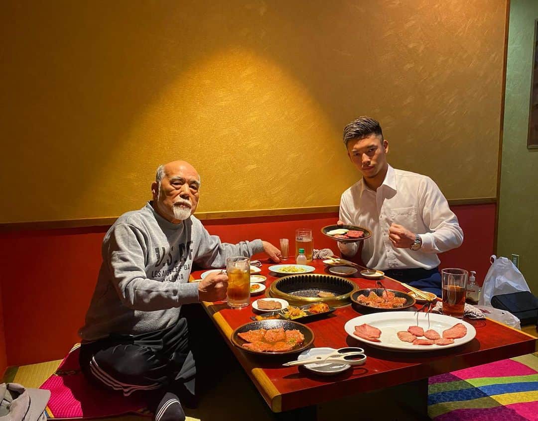 のインスタグラム：「棚町会長いつもありがとうございます。  気合い入れて鍛え直します。押忍  #感謝」