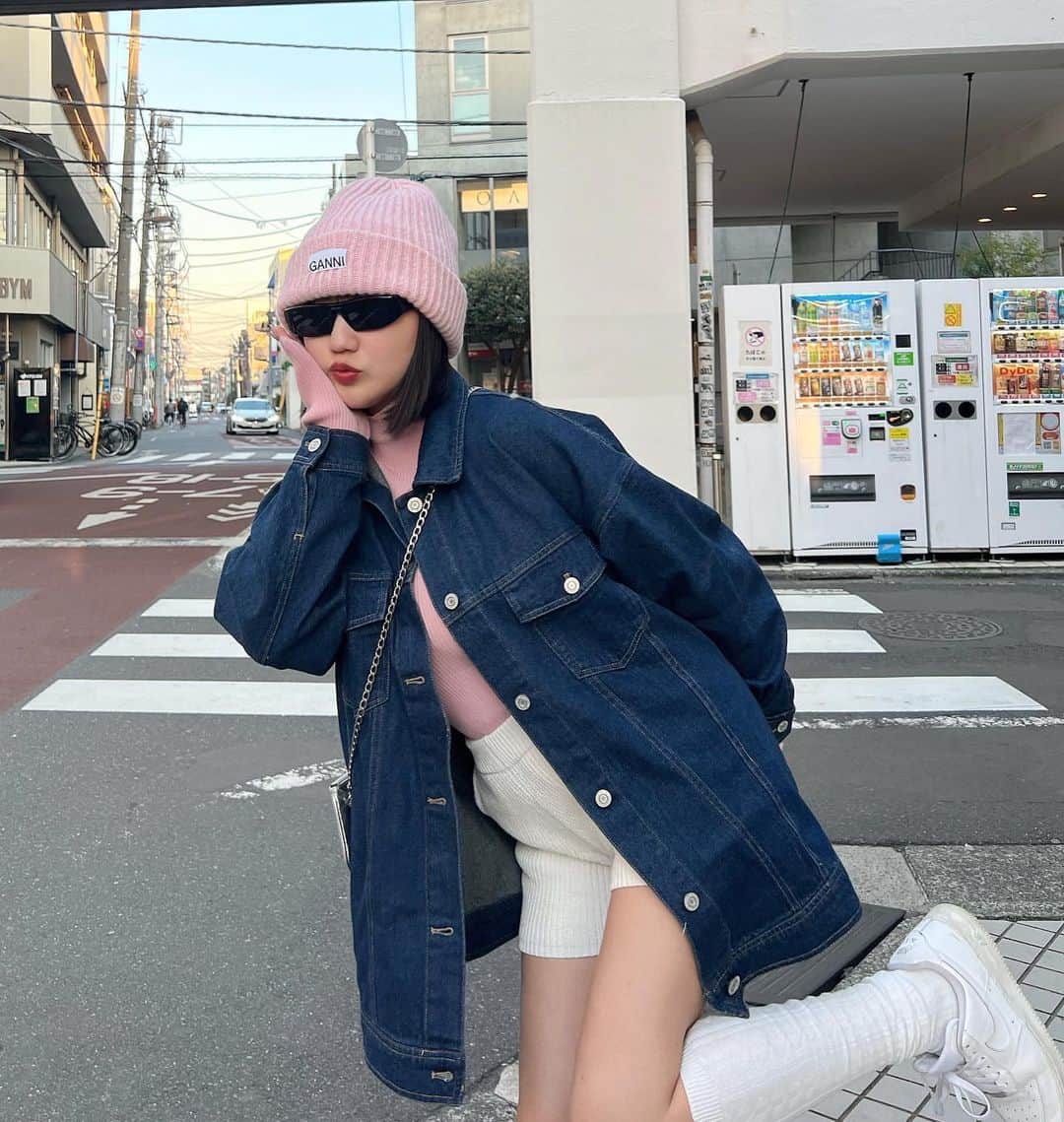 河崎みーなのインスタグラム：「Spring Outfit💕  全身GRLでプチプラコーデしてみた🏷❕ . . . .」