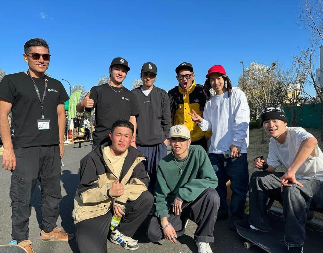 のインスタグラム：「Day2🌵 天気マジ最高でした！ 結果パルクール&BMX&SKATEとマイク握りました🎤笑 お初のMCYossyとコラボ最高！@moripark_official  次回はインラインスケートも宜しくお願い致します！ 自分で言うのあれやけど、今回も自分含め世界チャンピオンだらけの現場でした！笑 @jwave813  @sk8erfactory  @uchinoyohei  @sora_shirai  @naototamaru  @taiyo_ogino」