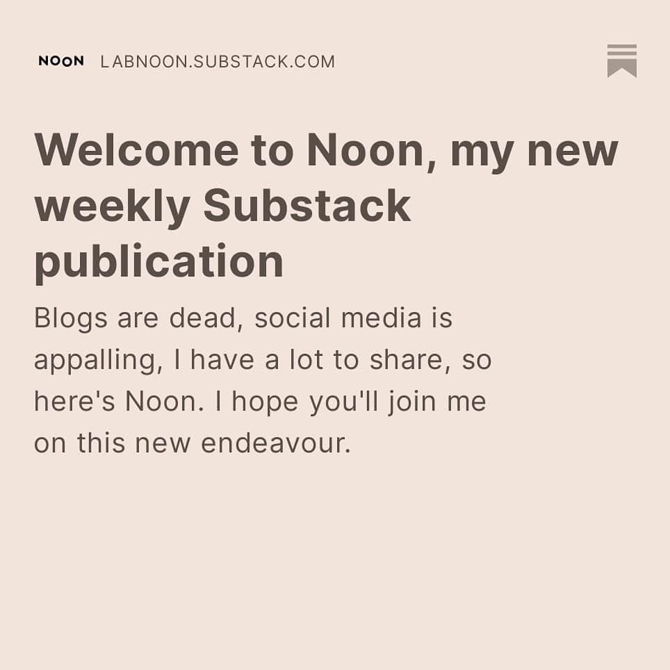 Saghar Setarehさんのインスタグラム写真 - (Saghar SetarehInstagram)「Happy to announce that after much procrastination, and in time for  #Nowruz, the Persian new year, I can finally present you Noon; my @substackinc publication on life (and food) in Italy, Iranian origins and being a single, immigrant woman. Might include recipes.  For years I was extremely insecure about my writing and unintentionally, I constrained myself to be able to carve myself a space in the Instagram picture perfect world. But a lot has changed since then, social media has become a mostly revolting space with dance routines and toxic comments at best, and relentless advertisement and disgusting, neverending spam at worst. Writing Pomegranates & Artichokes permitted me to expand my writing ambitions and aspirations and outgrow my fear of writing.   I'm now nearly forty (about to turn 38). A fat, single woman of color, an Iranian immigrant, living in Italy, and I want to tell it all. I want to write about what’s real, which goes beyond food, with honesty, dignity and hopefully, some leggerezza (lightness/fun). Noon, a more vibrant, diverse and candid sister to my old food blog, Lab Noon, Is (hopefully) a safe space to share all this with a community of people with the same interests.  In order to celebrate Nowruz, and the publication of my first cookbook, Pomegranates & Artichokes, all posts will be available FOR FREE from March 20th until the end of May, which is the publication month.  After then, weekly posts containing essays, guides and fortnightly recipes, as well as access to community chats, comments, early bird announcements for events and workshops and behind the scenes experience with me will be posted to paid subscribers only.  The age of Instagram/TikTok has had us believe that we’re entitled to good “content” from creatives for free. But it takes time to write, to create art, to develop recipes. What we do is not “content creating”. It’s doing our jobs, it’s how we support ourselves. By contributing less than the price of a coffee per week, not only will you support diverse and independent voices continue to put out their work, you’ll also divulge the culture of paying creative professionals.  Happy reading (link in bio).   #NoonNewsletter」3月20日 1時54分 - labnoon