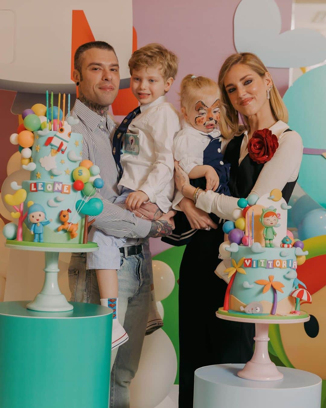 フェデスのインスタグラム：「Leone & Vittoria’s birthday party 🥳」