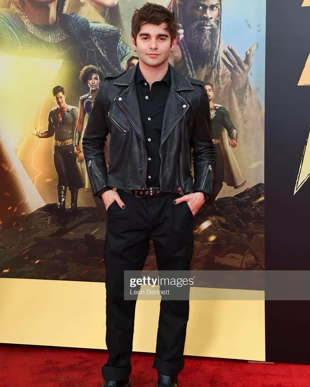 ジャック・グリフォーのインスタグラム：「SHAZAM ! ! ⚡️🦸🏻‍♂️⚡️Wonderous night supporting this awesome film, you’d surely be a fool not to go see it ! ! 😝❤️ #dcuniverse #warnerbros #shazam」