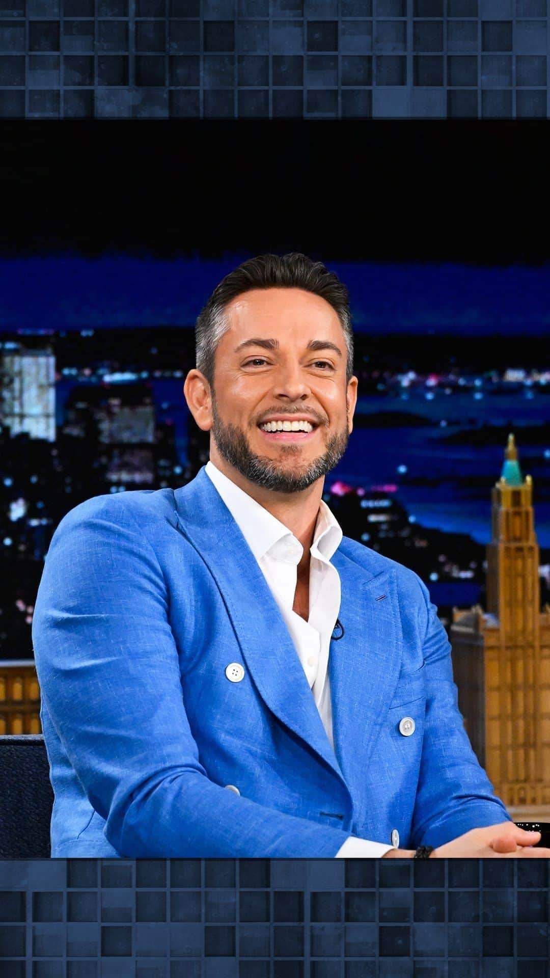 ザッカリー・リーヴァイのインスタグラム：「@zacharylevi didn’t think he’d get the role of Shazam in @shazammovie because the characters twin is @therock’s #BlackAdam 🤣 #FallonTonight #Shazam」