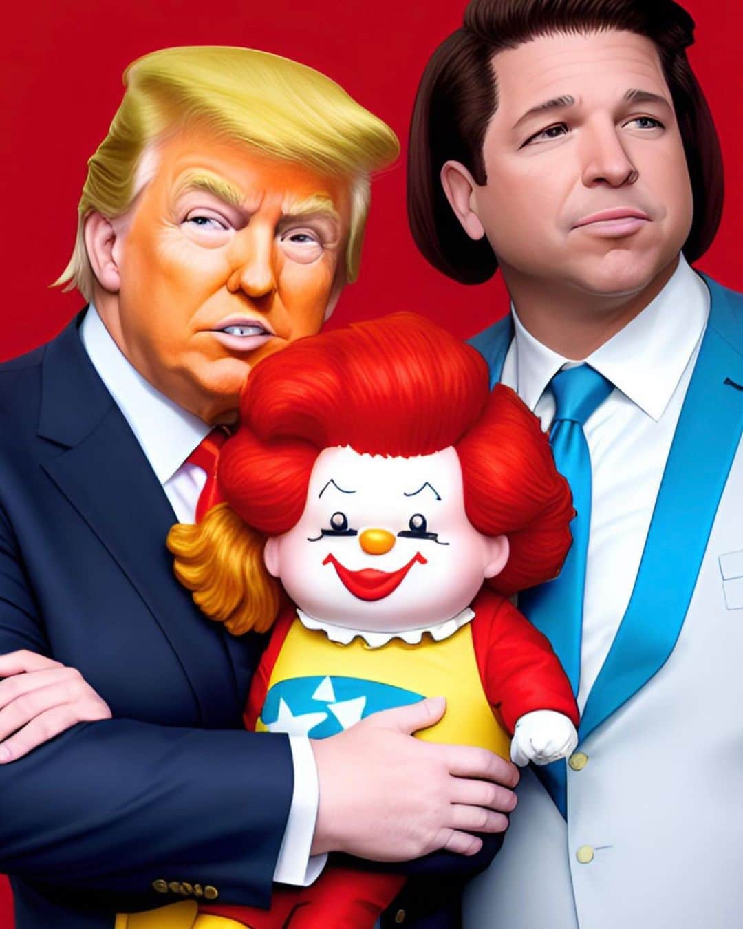 アシュトン・カッチャーのインスタグラム：「I gave a prompt to an AI: Ron and Don have a baby = 👆」