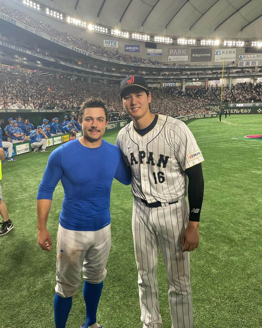 大谷翔平のインスタグラム：「Great seeing you in Japan my friend.  On to Miami!!」