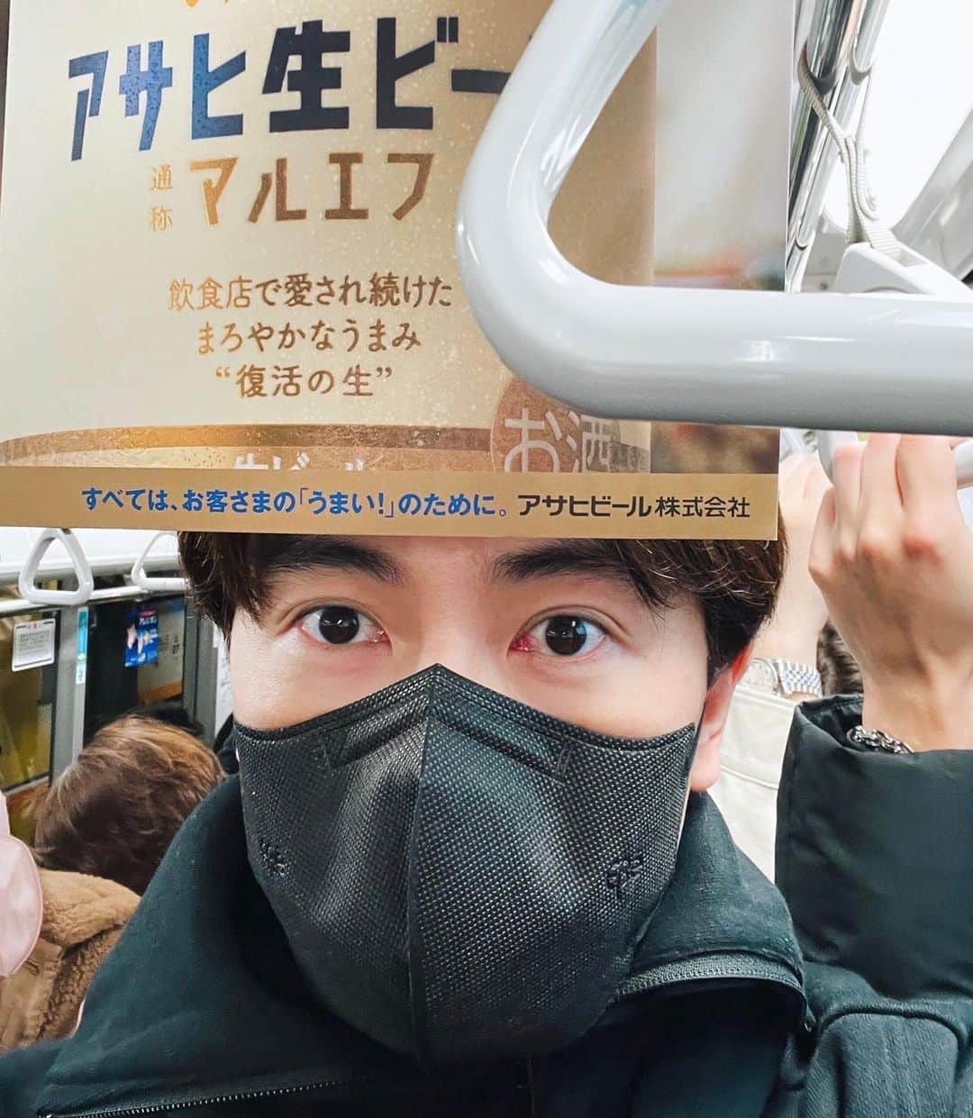 鄭元暢さんのインスタグラム写真 - (鄭元暢Instagram)「用頭迎接東京地鐵的廣告🤣  #tokyo」3月16日 18時02分 - joseph820619