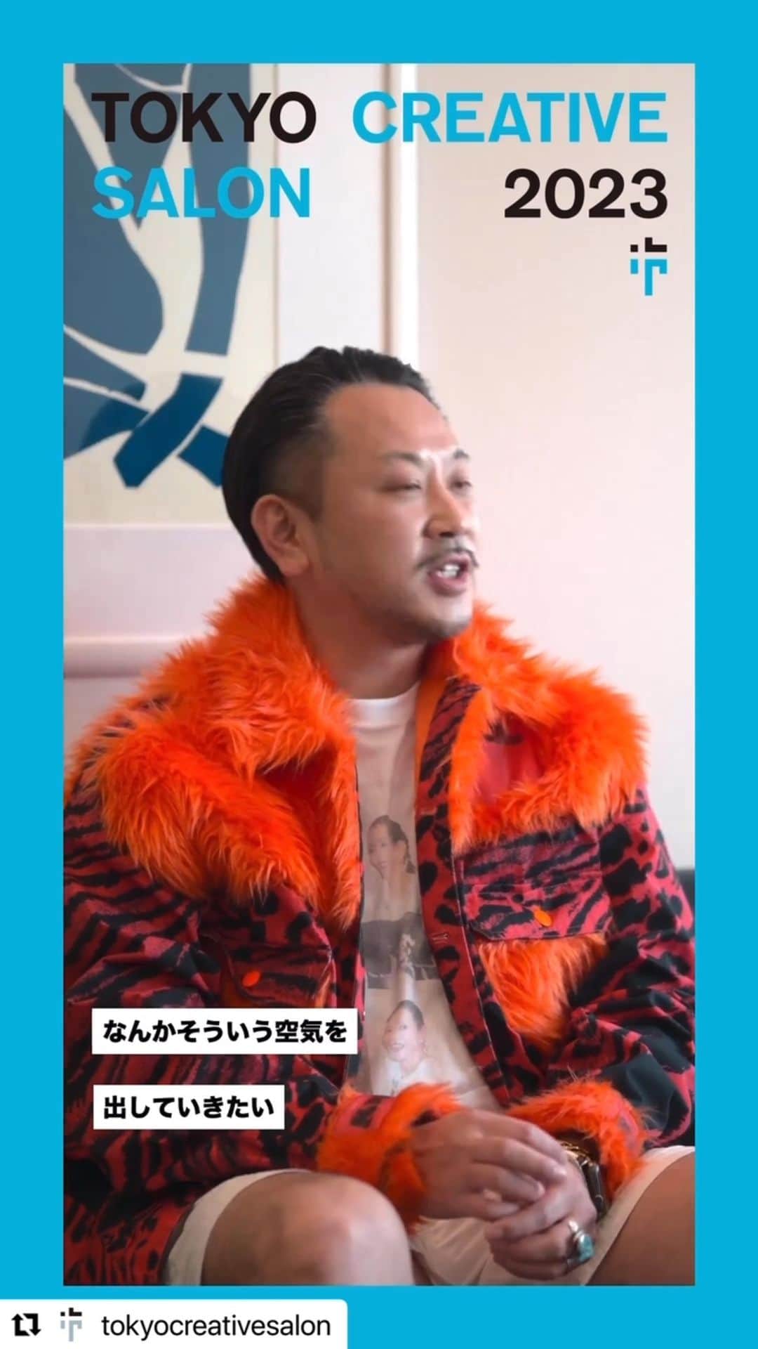 山本寛斎のインスタグラム：「#Repost @tokyocreativesalon with @use.repost ・・・ 【TOKYO CREATIVE SALON SPECIAL INTERVIEW】  日本元気プロジェクト 『HANEDA RUNWAY 2023 EXHIBITION』  高谷健太さん　 ーTakaya Quentaー  #tokyocreaticesalon #東京クリエイティブサロン」
