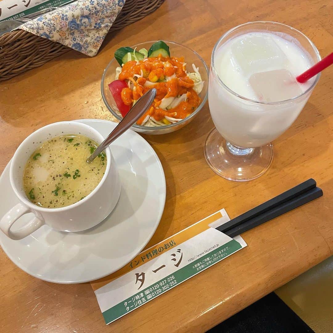 悠花さんのインスタグラム写真 - (悠花Instagram)「#悠花のナガサキ街ぶら ・ インドカレーとチーズナン🍛♡ 美味しすぎた〜🤤🫶🏻 ・ 街音の撮影の時は、 お昼ごはんも楽しみなんだ〜☺︎ ・ #インド料理のお店タージ  #タージ」3月16日 21時21分 - haruka_217_