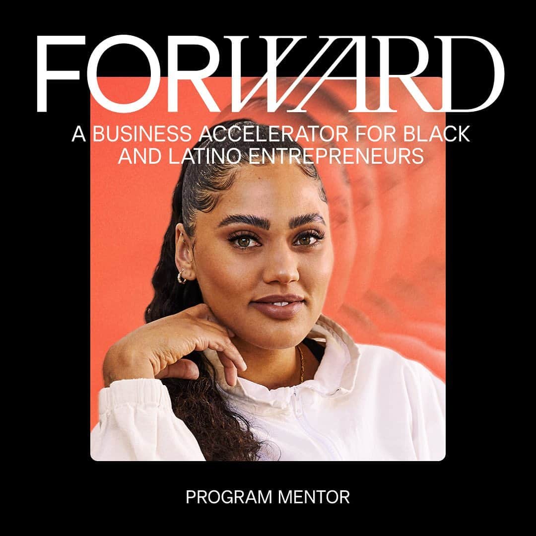 エイヨシャ・カレーのインスタグラム：「I am excited to announce that I am one of the official Program Mentors for FORWARD, a new business accelerator from @square and @socialchangefnd to help more Black and Latino-owned businesses succeed. Apply now and start the next stage of your business. #poweredbysquare #ad」