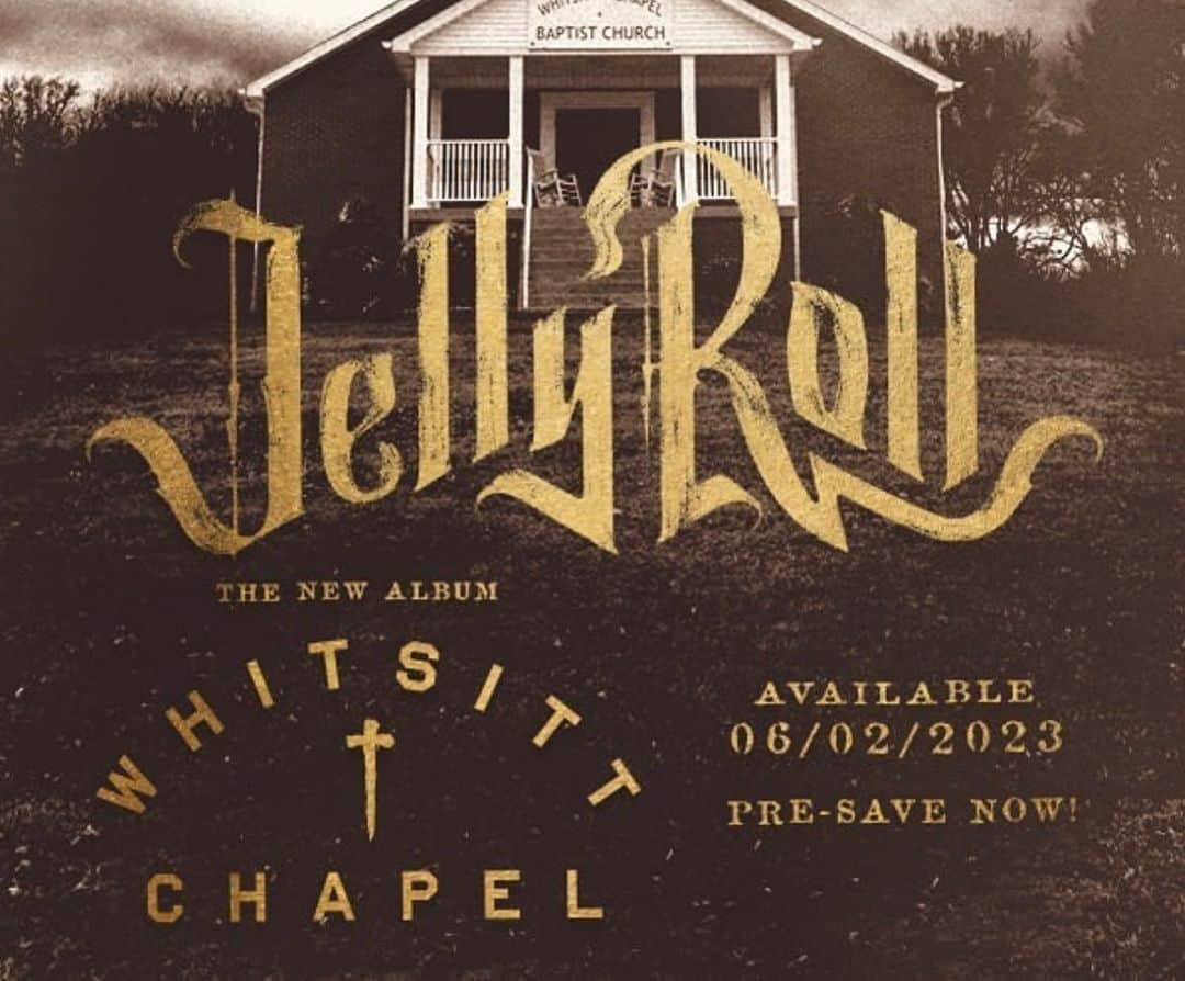 ジャック・ファウラーのインスタグラム：「The new @jellyroll615 album “Whitsitt Chapel” is coming June 2nd. So incredibly proud of my brother for this one, wait until you hear this thing. #WhitsittChapel」