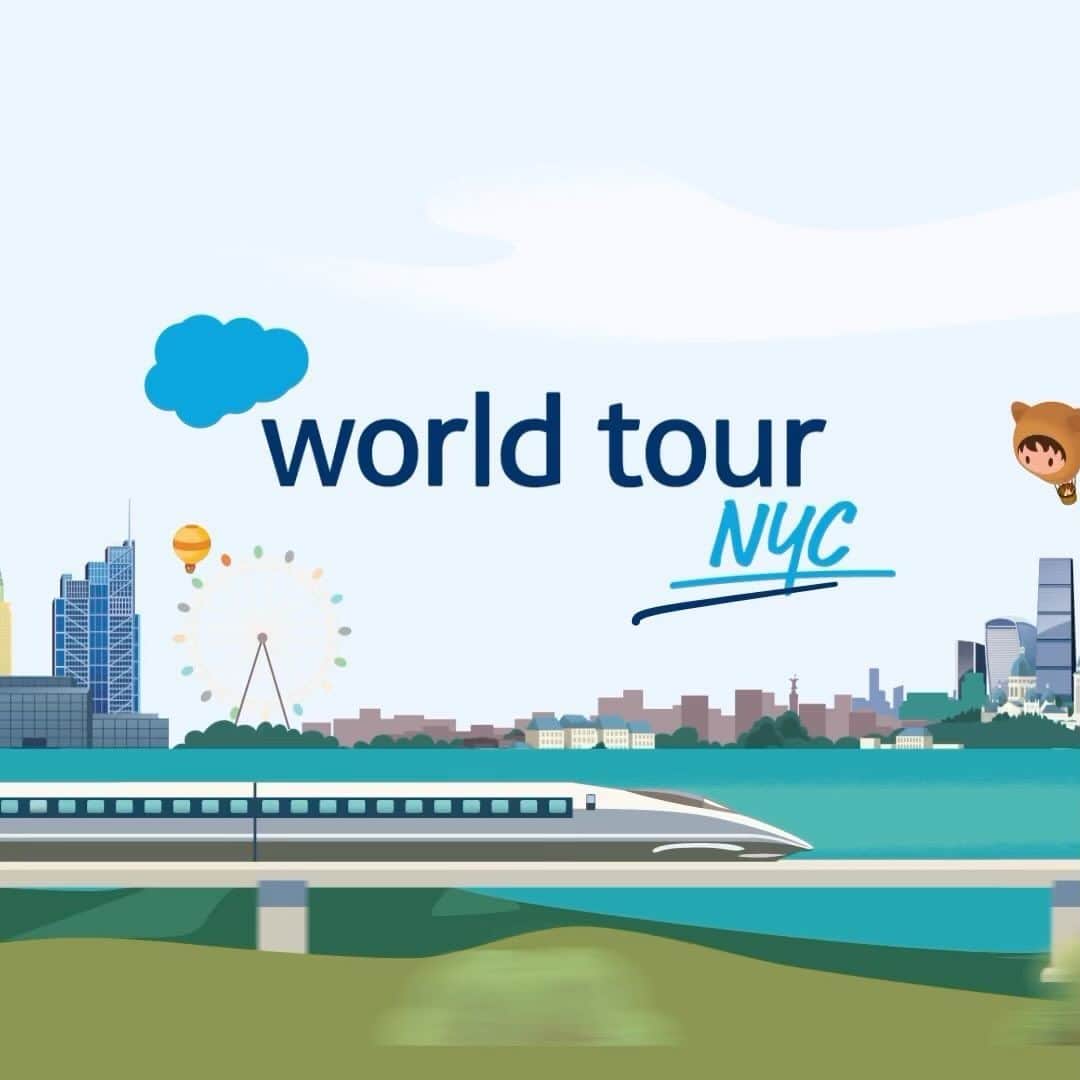 Salesforce のインスタグラム：「#SalesforceTour is heading to NYC! You’ve never attended anything like this, Trailblazers.  💡 More ways to learn 🤩 More inspiring speakers 💙 More ways to put your customers at the center of everything you do with the world’s #1 CRM」