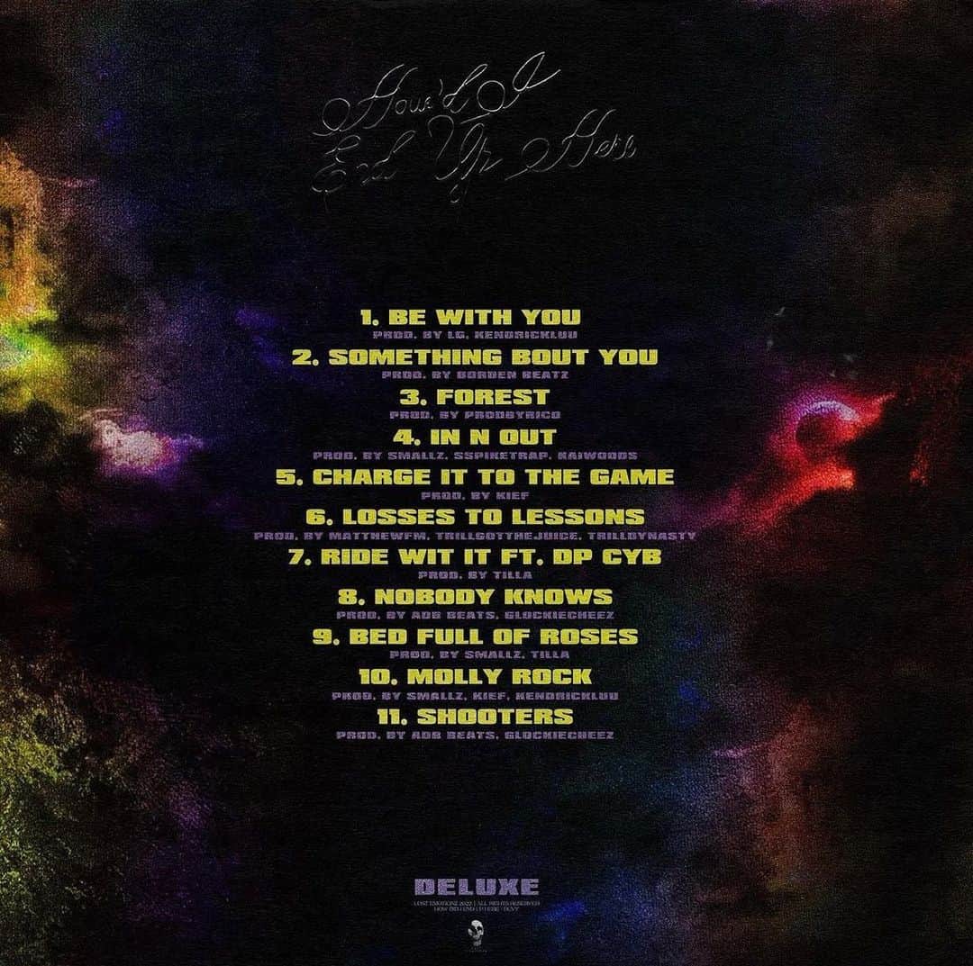 のインスタグラム：「2023.3.24 @17duvy How Did It End Up Here Deluxe #6"Losses To Lessons"  Produced by Me & @matthewfm_ & @trillgotjuice」