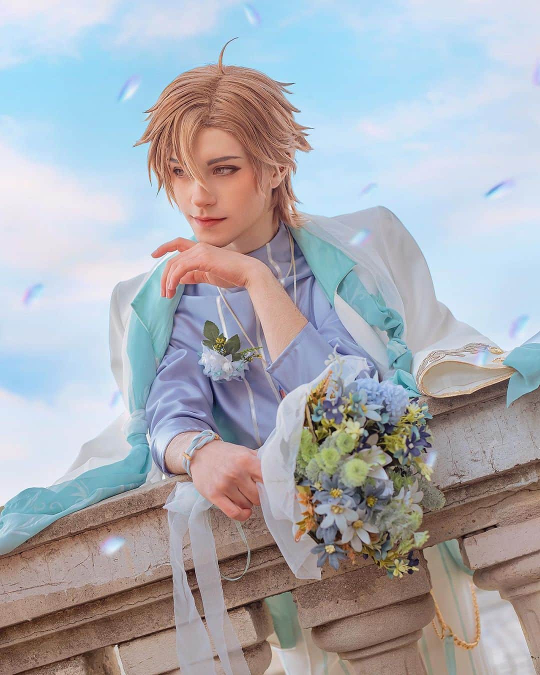 Geheさんのインスタグラム写真 - (GeheInstagram)「[It's a beautiful day to celebrate, don't you think? Come join me at Passion Cafe, let's enjoy some time together 💙 ]  Celebrate NU: Carnival's first aniversary with Eiden in the new Forest Carnival event!   Visit at Erolabs: https://l.hyenadata.com/s/0PAoh7  #NUCarnival #EROLABS #cosplay #nucarnivalcosplay #eidencosplay #Eiden」3月17日 3時14分 - geheichou