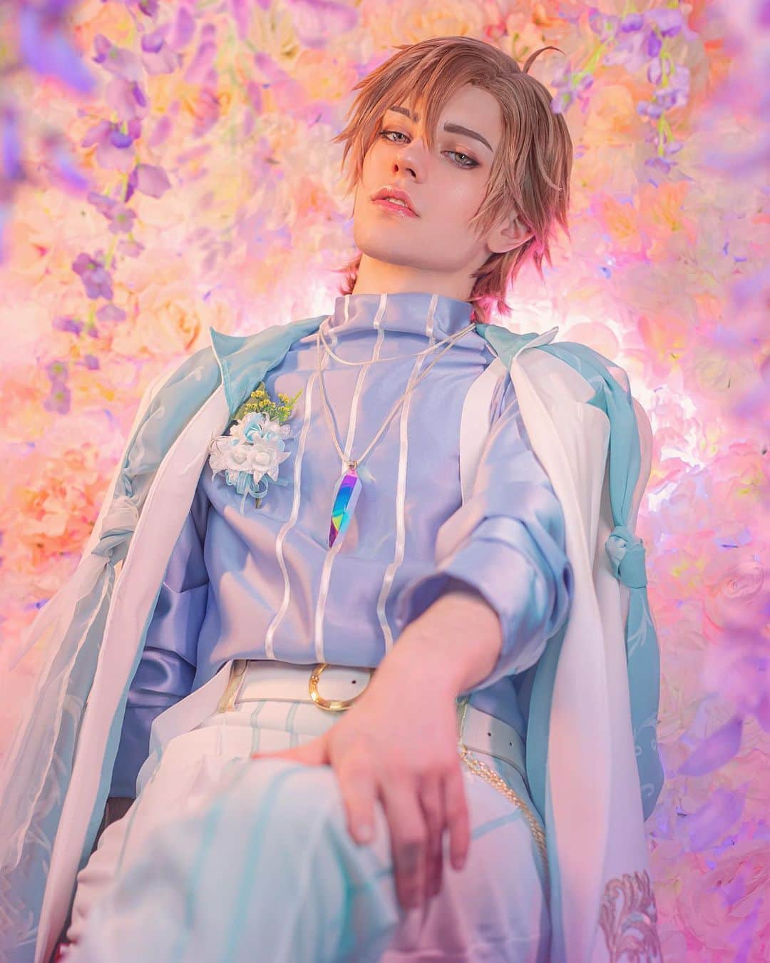 Geheさんのインスタグラム写真 - (GeheInstagram)「[It's a beautiful day to celebrate, don't you think? Come join me at Passion Cafe, let's enjoy some time together 💙 ]  Celebrate NU: Carnival's first aniversary with Eiden in the new Forest Carnival event!   Visit at Erolabs: https://l.hyenadata.com/s/0PAoh7  #NUCarnival #EROLABS #cosplay #nucarnivalcosplay #eidencosplay #Eiden」3月17日 3時14分 - geheichou
